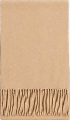 GOBI Cashmere - Chal 'Unisex Cashmere Fringed Scarf' en beige: frente