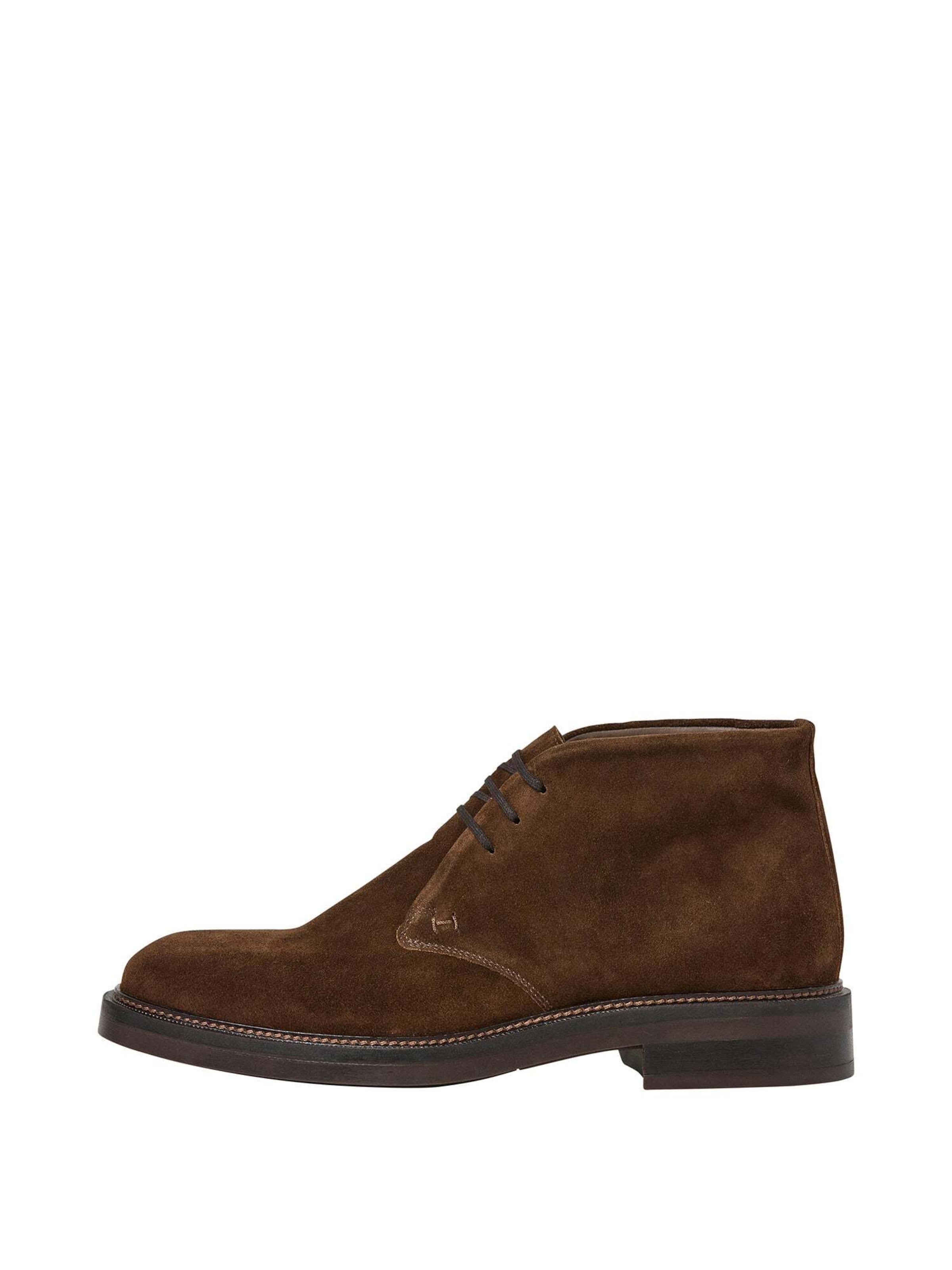 Boots stringati di Hackett London in marrone: frontale