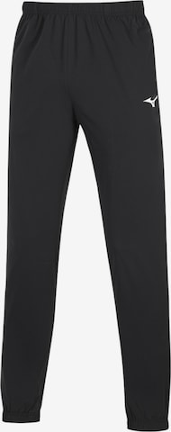 MIZUNO Tapered Urheiluhousut värissä musta: etupuoli