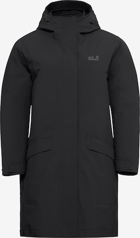 JACK WOLFSKIN Funktionsmantel in Schwarz: Vorderseite