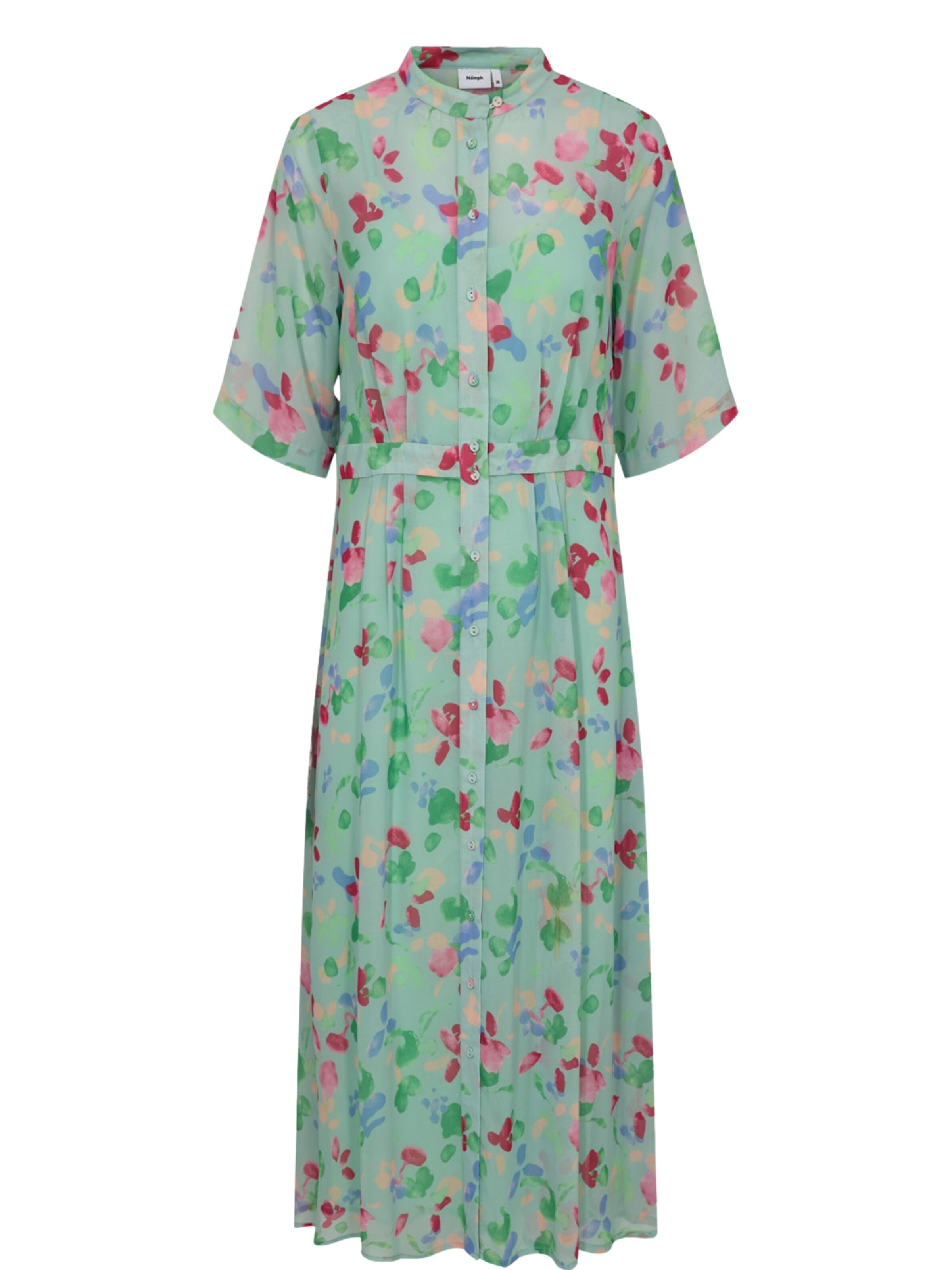 NÜMPH Blousejurk 'NUKYNDALL' in Blauw: voorkant