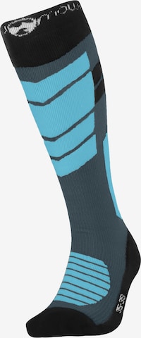 Chaussettes de sport 'MowMow Ski Socks - Silver Ions - Antibacterial - Men - Women - Size 39-42 - Gray' Mowmow en bleu : devant
