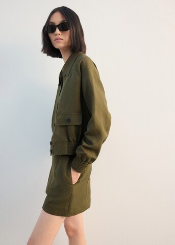 MANGO Between-Season Jacket 'Demi-h' in Green