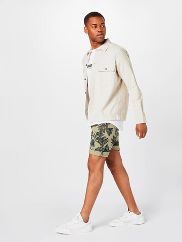 BLEND Regular Trousers in Green