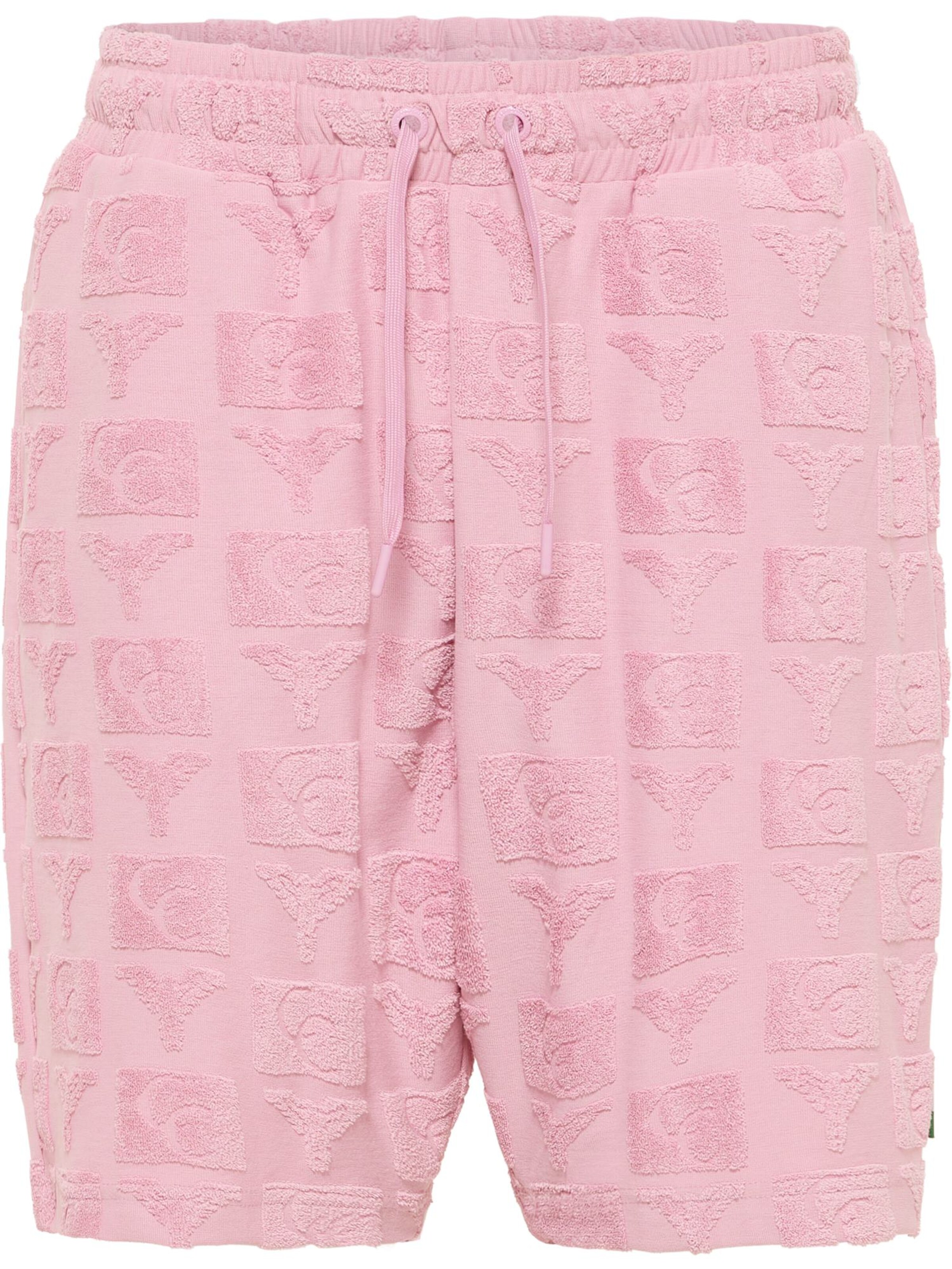 Carlo Colucci Regular Broek 'Egarter' in Roze: voorkant