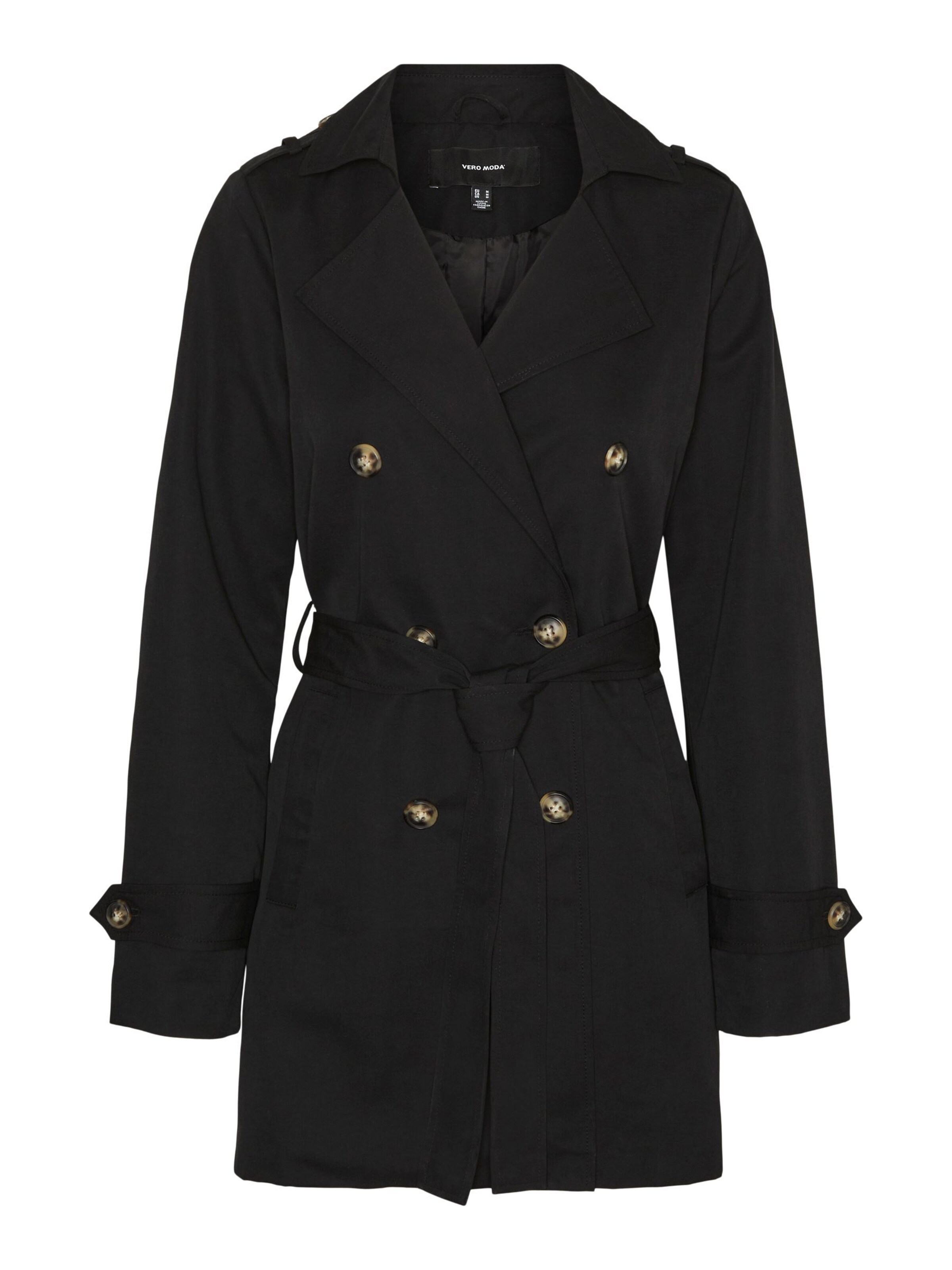 Vero Moda Curve Between-Seasons Coat 'VMChloe' in Black, Item view