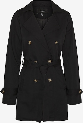 Manteau mi-saison 'VMChloe' Vero Moda Curve en noir : devant