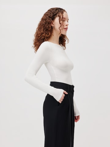 LeGer by Lena Gercke Shirt Bodysuit 'Adena' in White