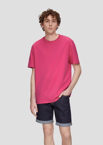 T-Shirt QS en rose : devant