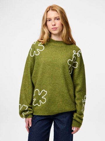 Pull-over 'PCRsoa' PIECES en vert : devant