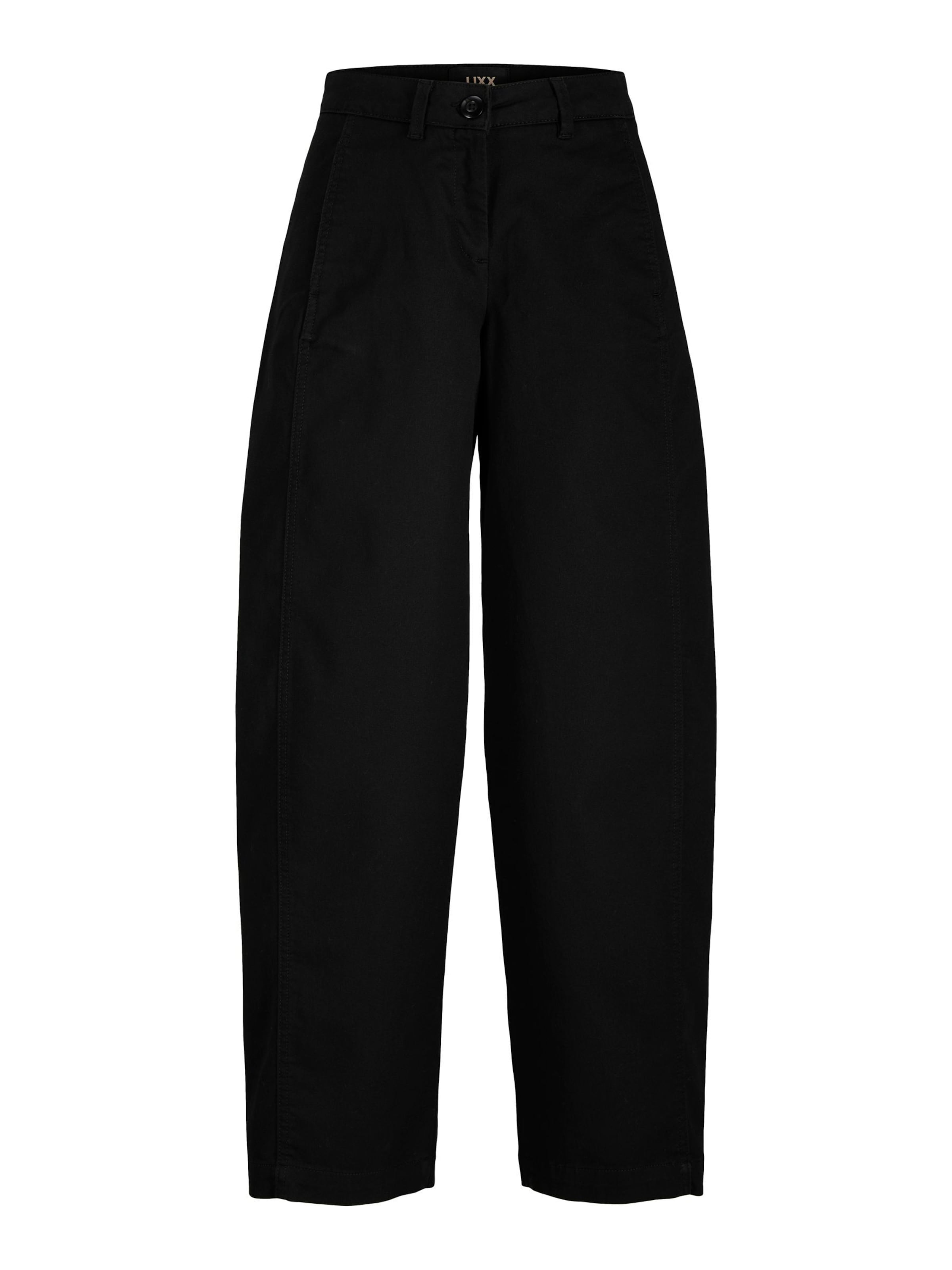 Barrel Pantaloni 'JXHazel' de la JJXX pe negru: față