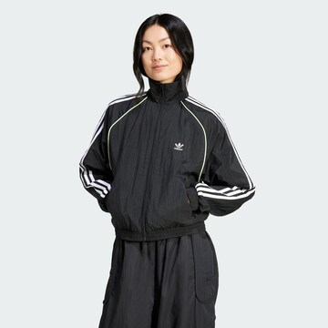 ADIDAS ORIGINALS Übergangsjacke in Schwarz: predná strana