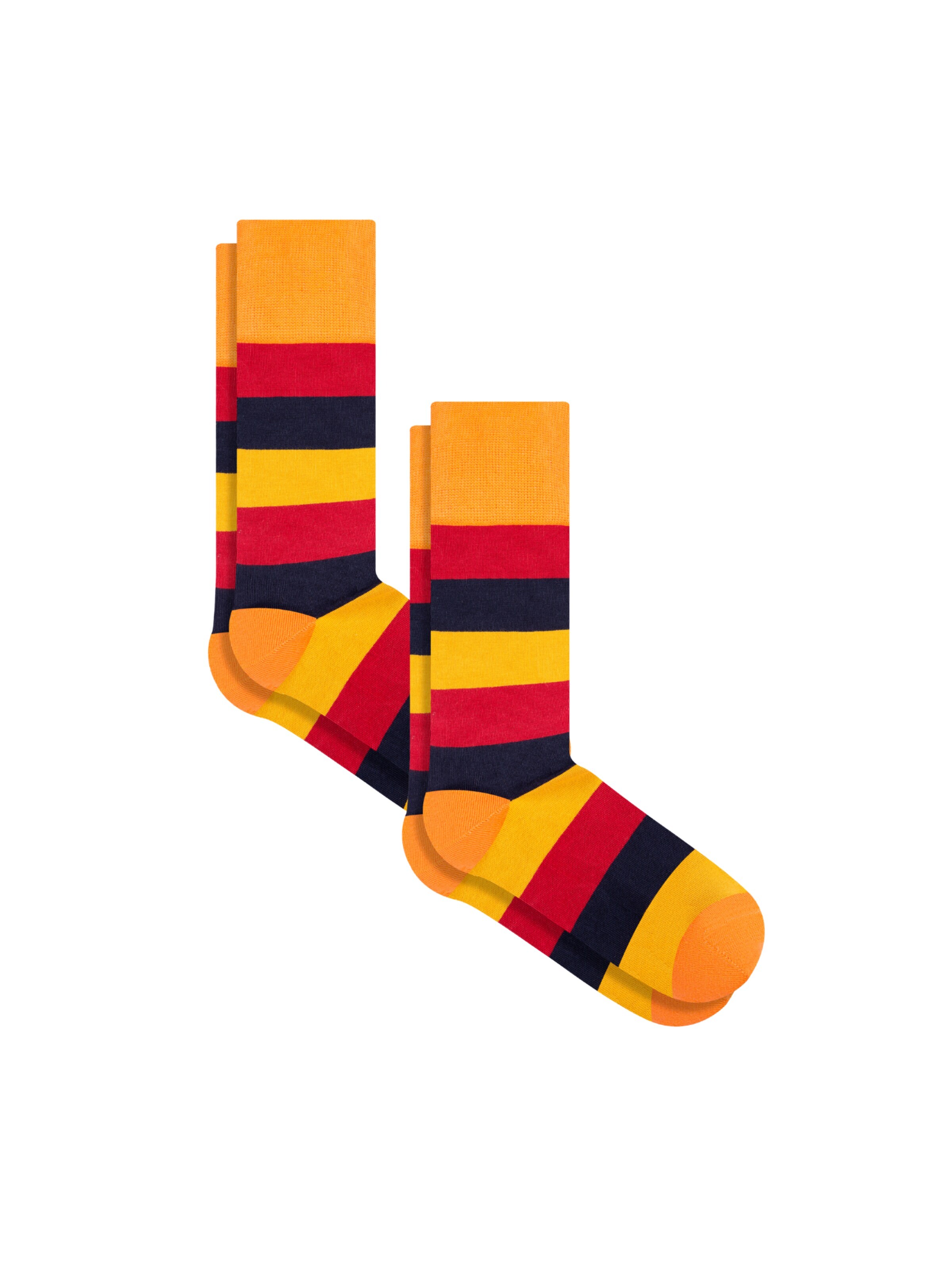 Albero Natur Socks 'Bio-Baumwoll-Socken mit längerem Bündchen - 2er Pack' in Orange: front