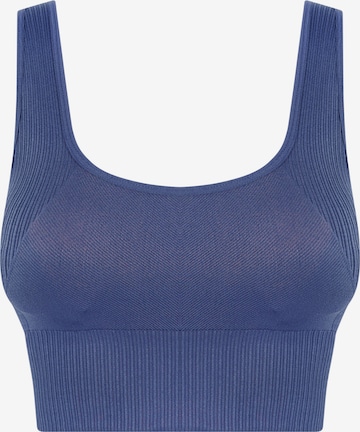 Born Living Yoga Sports top ' Yami ' in Blue: front