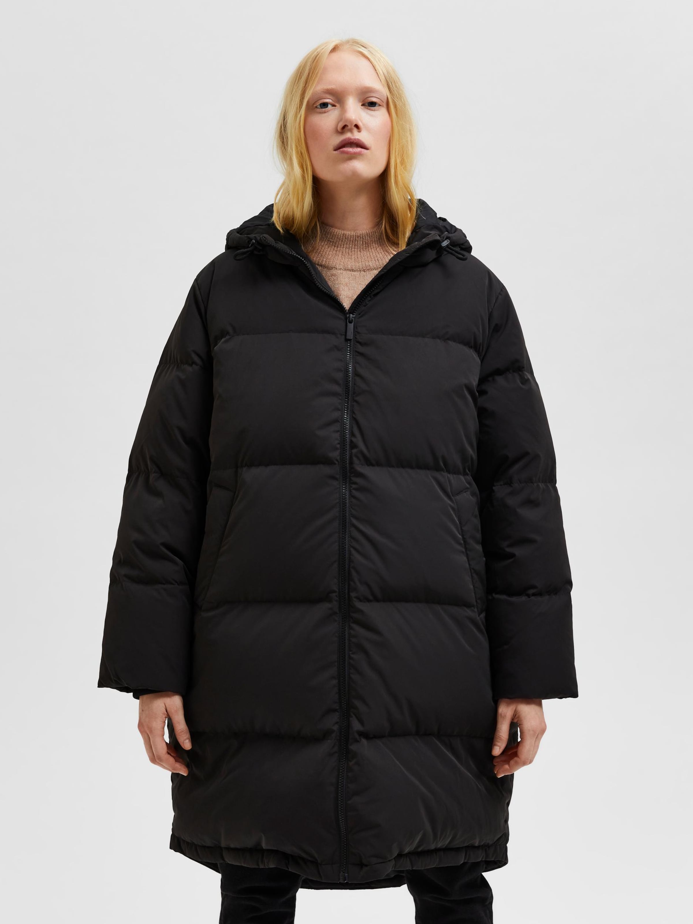 Manteau d hiver Selected Femme Curve en Noir ABOUT YOU