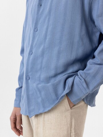 Antioch Comfort fit Button Up Shirt 'Cristiano' in Blue