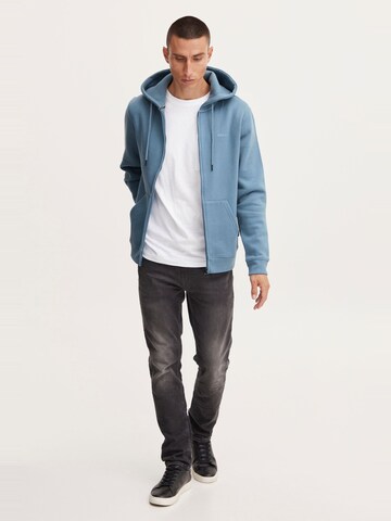 BLEND - Sudadera con cremallera ' DOWNTOWN ' en azul