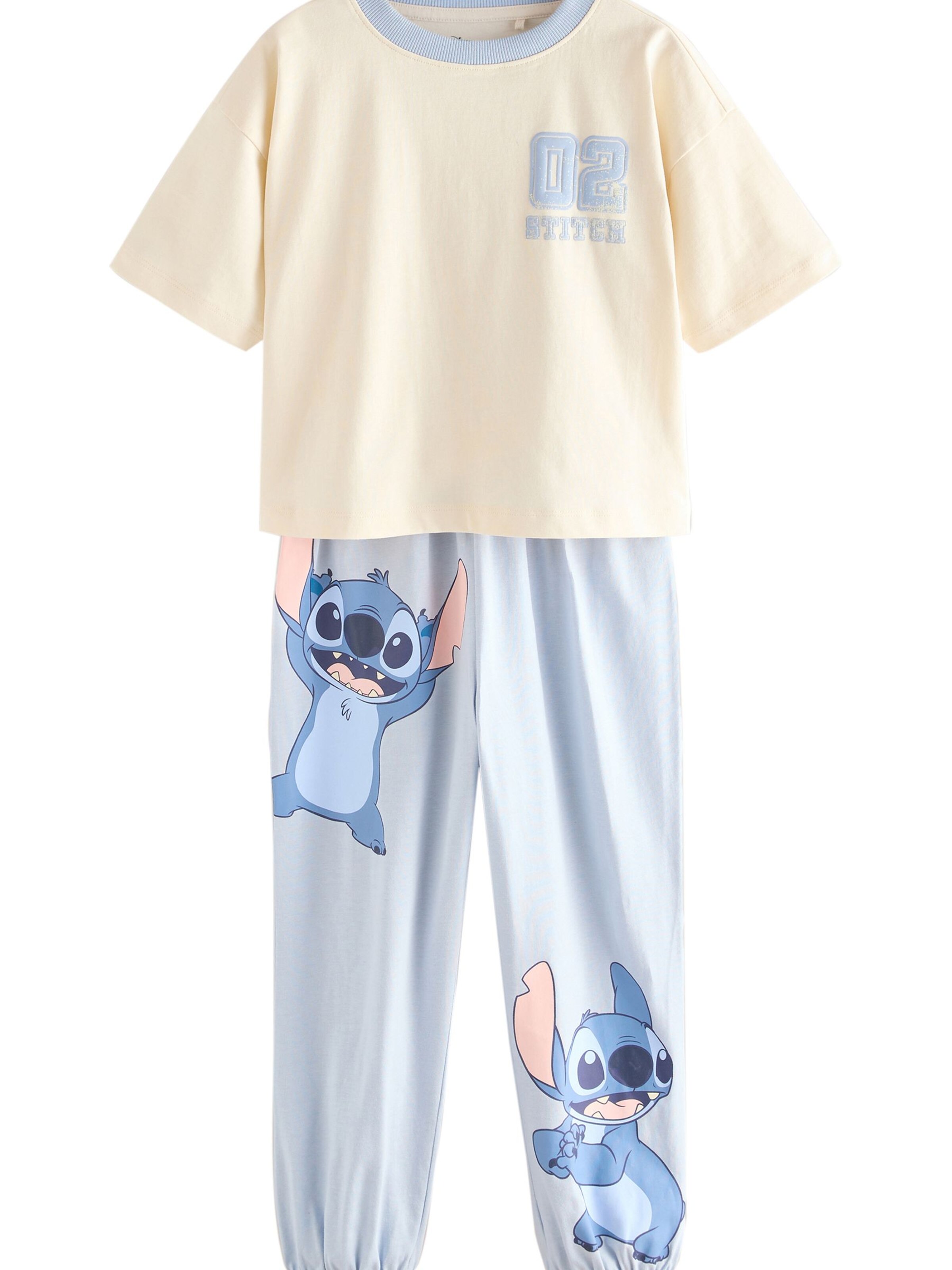 Next Schlafanzug 'Stitch' in Blau