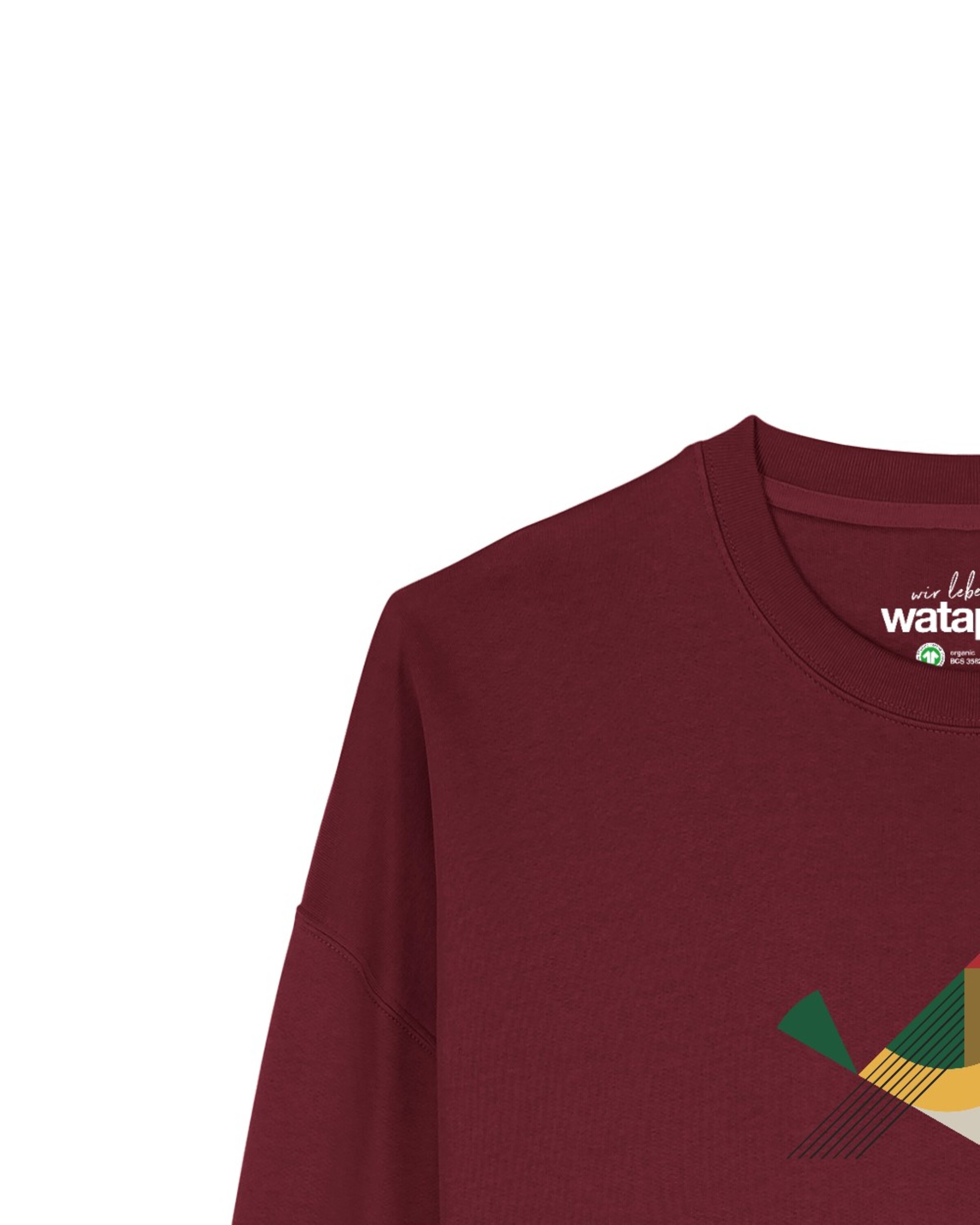Watapparel Sweatshirt 'Vogel ' in Rot