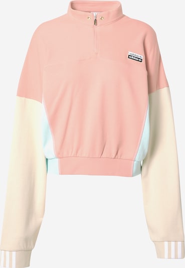 Bluză de molton ADIDAS ORIGINALS pe crem / albastru deschis / roz vechi, Vizualizare produs