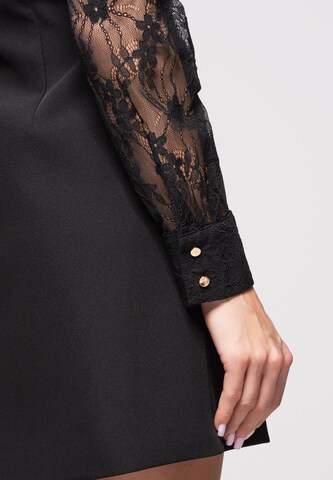 Ombre Kleid in Schwarz