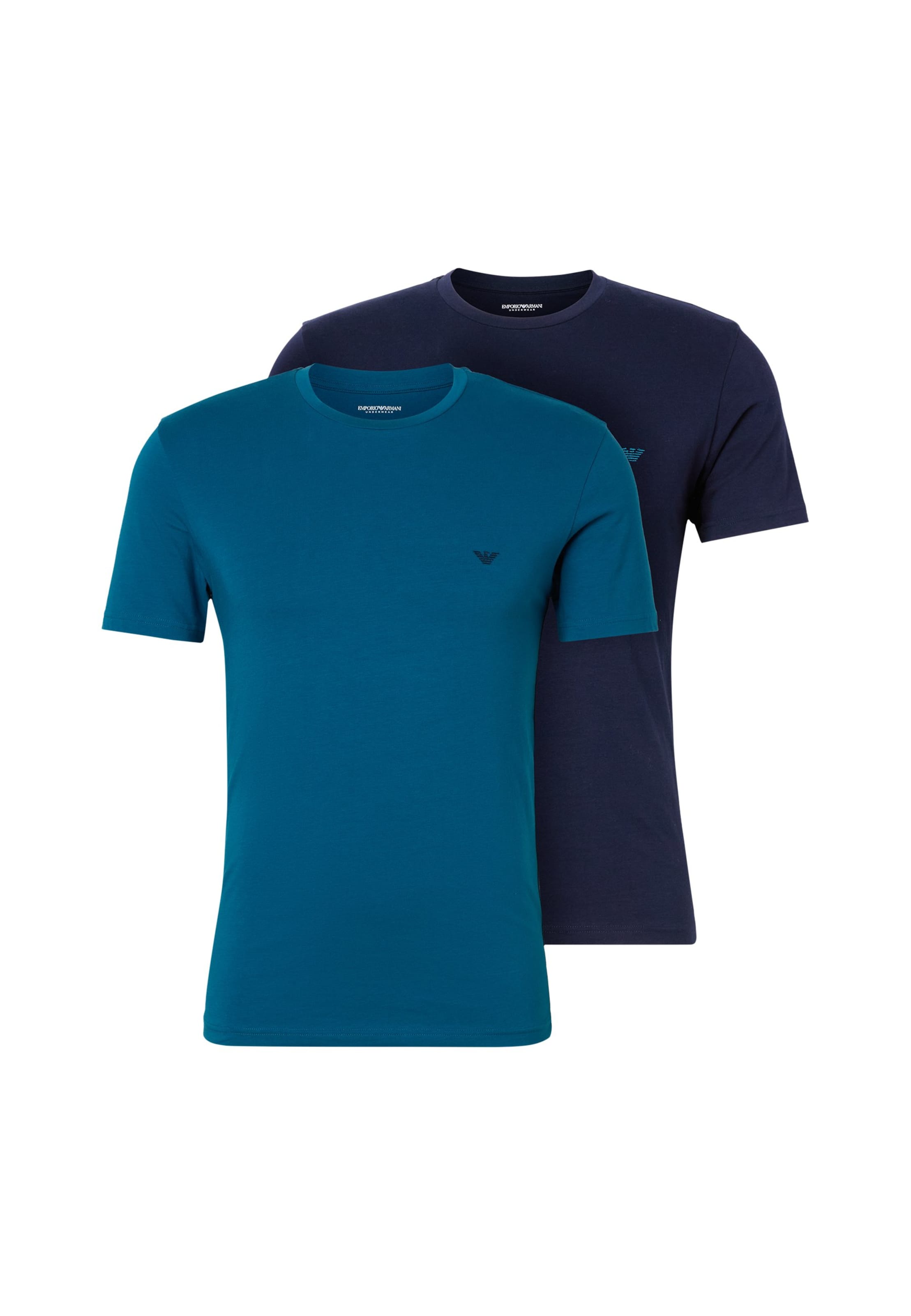 Emporio Armani Tričko - Modrá: predná strana