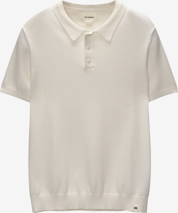 Pull-over Pull&Bear en blanc : devant