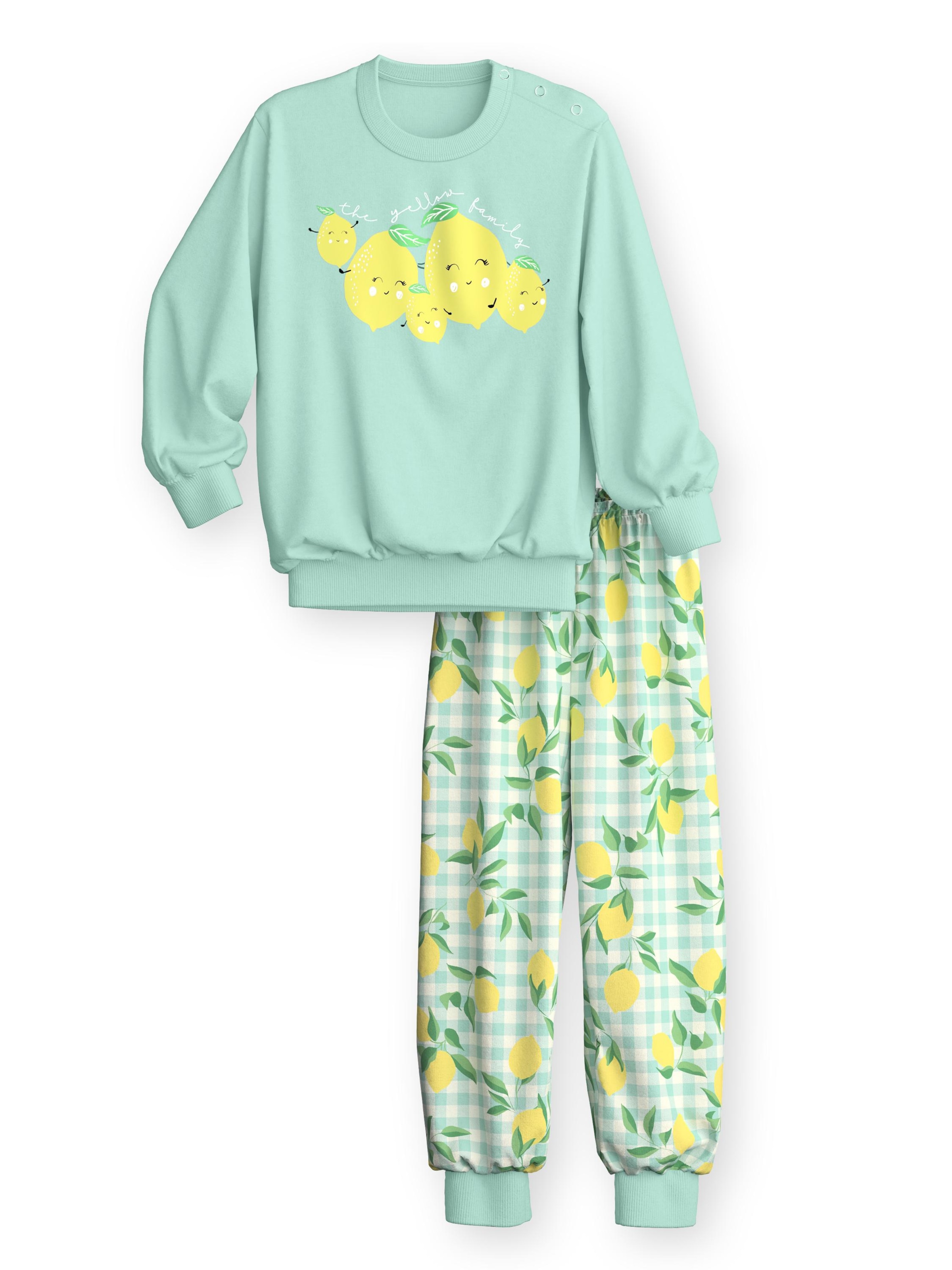 CALIDA Pajamas 'Toddlers Fruits' in Green: front