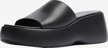 Bershka Mules in Black: front