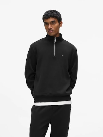 Sweat-shirt Karl Lagerfeld en noir : devant