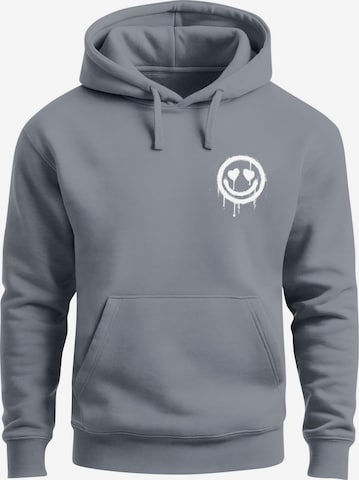 Neverless Sweatshirt 'Smile' in Grau: Vorderseite