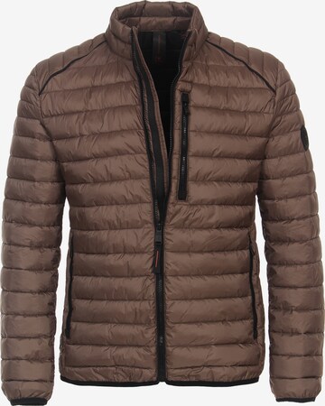 CASAMODA Between-Season Jacket in Brown: front