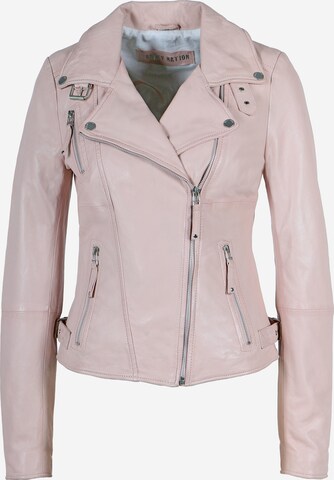 FREAKY NATION Between-Season Jacket in Pink: front