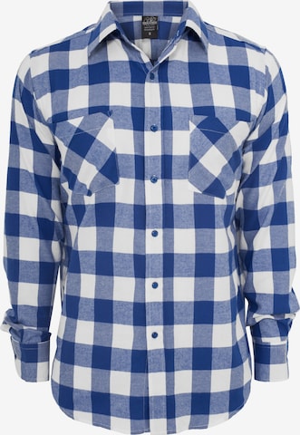 Urban Classics Hemd in Blau: Vorderseite