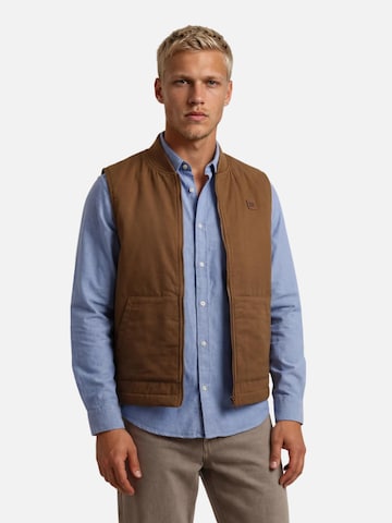 HEFTYKA Vest 'CORE VEST' in Brown: front