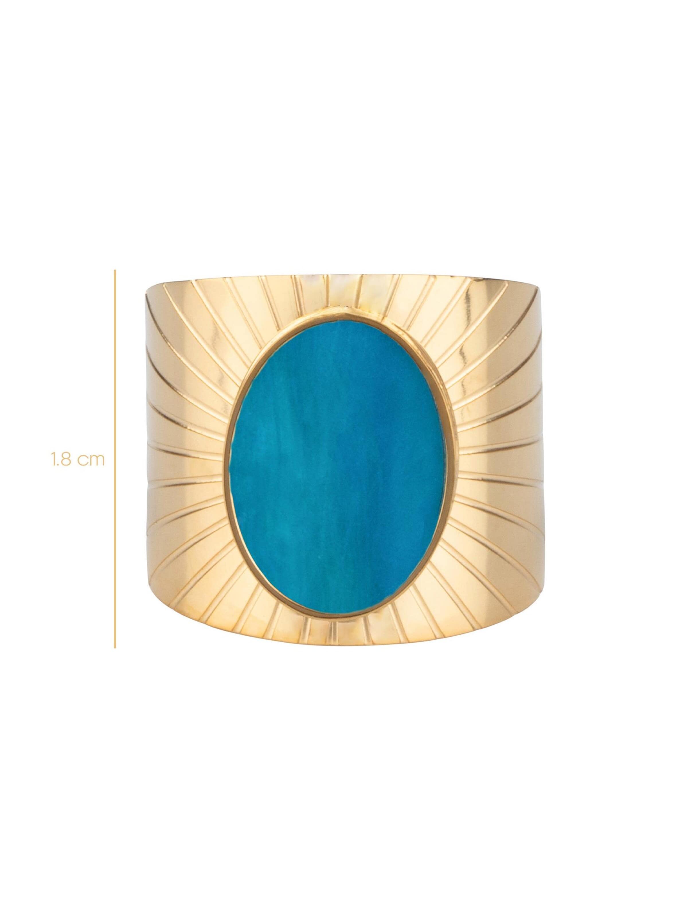 Bague 'Sun' Chic by Lirette en bleu
