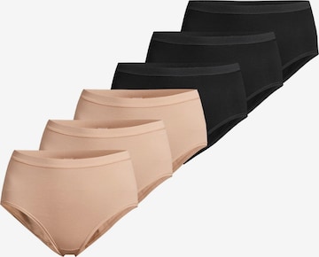 CON-TA Slip 'Feinripp' in Black: front