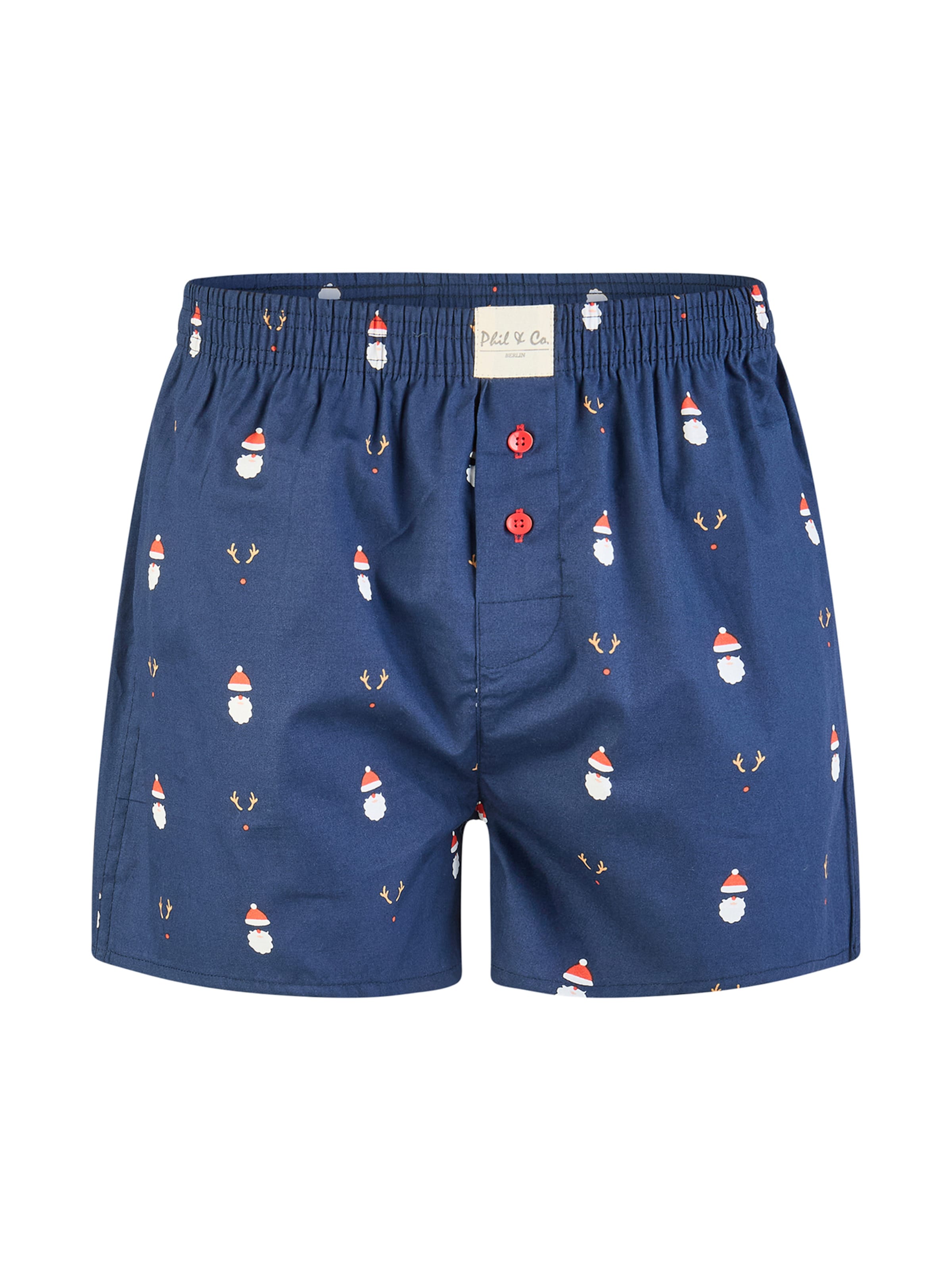 Phil & Co. Berlin - Calzoncillo boxer ' Santa ' en azul