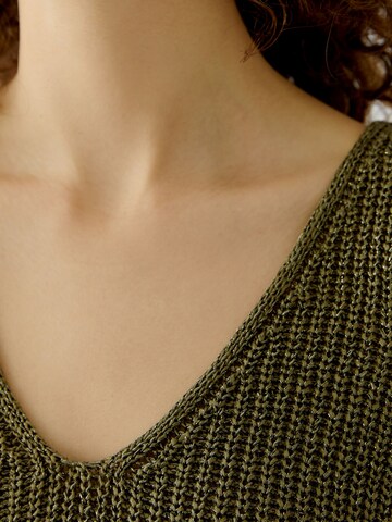 OUI Knitted Top in Green