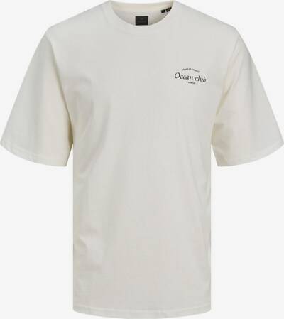 JACK & JONES Тениска 'Ocean Club' в черно / бяло, Преглед на продукта