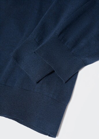 MANGO MAN Pullover 'Seda' in Blau