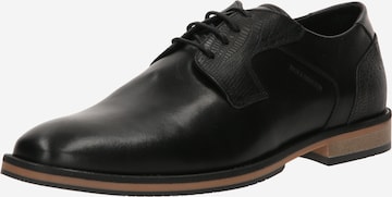 BULLBOXER Lace-Up Shoes in Black: front