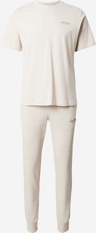 JACK & JONESJogging komplet 'JJEARCHIVE' - bež boja: prednji dio