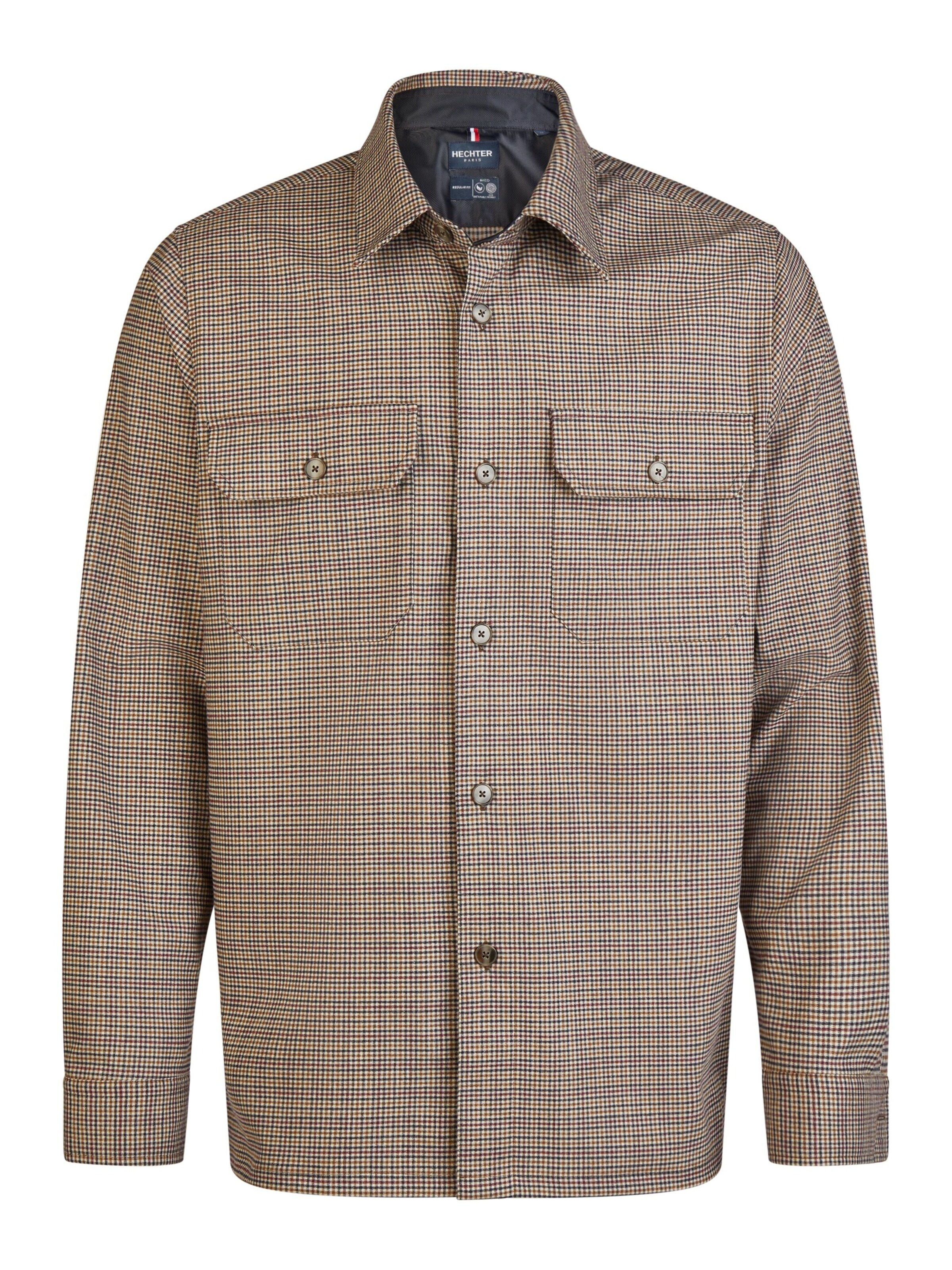 Coupe regular Chemise HECHTER PARIS en marron : devant