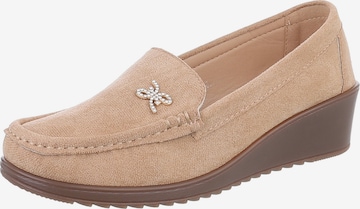 Ital-Design Slipper in Braun: Vorderseite