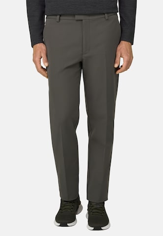 Coupe slim Pantalon chino Boggi Milano en vert : devant