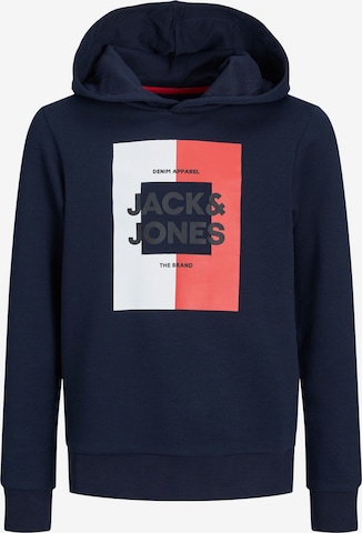 Sweat Jack & Jones Junior en bleu : devant