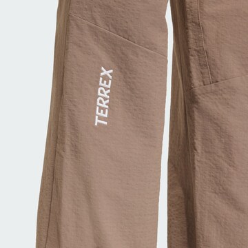 ADIDAS TERREX Regular Outdoor trousers 'Xperior Clima365' in Brown