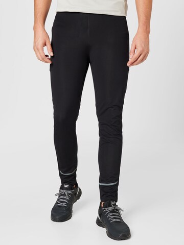 Skinny Pantalon de sport 'MUSSALO' Rukka en noir : devant
