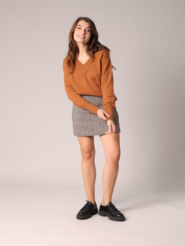 Pull-over 'BERILDE' Deeluxe en marron